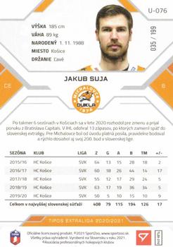 2020-21 SportZoo Tipos Extraliga 2. Seria - Blue #U-076 Jakub Suja Back