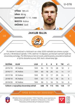 2020-21 SportZoo Tipos Extraliga 2. Seria - Gold #U-076 Jakub Suja Back
