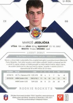 2020-21 SportZoo Tipos Extraliga 2. Seria - Rookie Rockets #U-R06 Maros Jedlicka Back