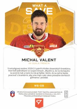 2020-21 SportZoo Tipos Extraliga 2. Seria - What A Save Gold #WS-09 Michal Valent Back