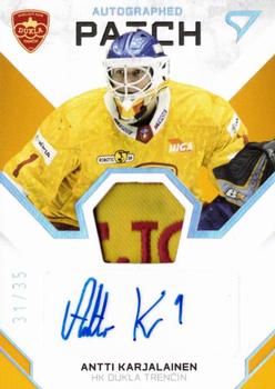 2020-21 SportZoo Tipos Extraliga 2. Seria - Autographed Patch #AP-09 Antti Karjalainen Front