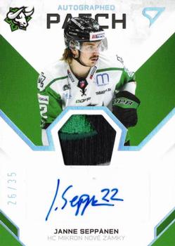 2020-21 SportZoo Tipos Extraliga 2. Seria - Autographed Patch #AP-17 Janne Seppanen Front