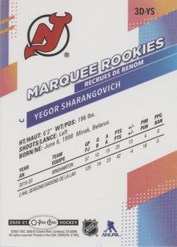 2020-21 Upper Deck - O-Pee-Chee Marquee Rookies 3D #3D-YS Yegor Sharangovich Back