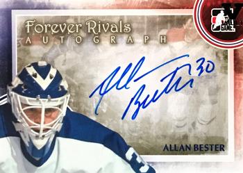 2015-16 In The Game Final Vault - 2012-13 In The Game Forever Rivals Autographs (Black Vault Stamp) #A-ABE Allan Bester Front
