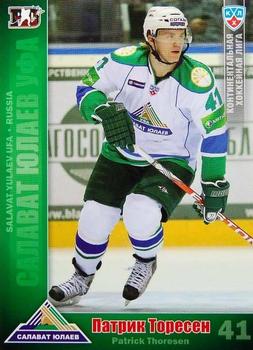 2010-11 Russian KHL #SYL-5 Patrick Thoresen Front