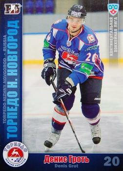 2010-11 Russian KHL #TOR-20 Denis Grot Front