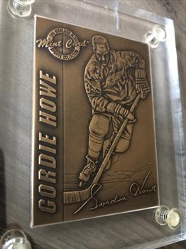 1995 Highland Mint Mint-Card Hockey Legends - Bronze #2 Gordie Howe Front