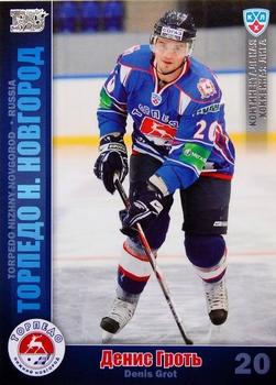 2010-11 Russian KHL - Silver #TOR-20 Denis Grot Front