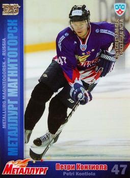 2010-11 Russian KHL - Gold #MMG-5 Petri Kontiola Front