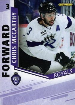 2018-19 Rieck's Printing Reading Royals (ECHL) #1 Chris McCarthy Front