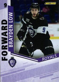 2018-19 Rieck's Printing Reading Royals (ECHL) #5 Brayden Low Front