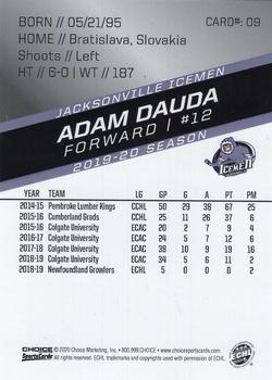 2019-20 Choice Jacksonville Icemen (SPHL) #09 Adam Dauda Back