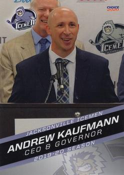 2019-20 Choice Jacksonville Icemen (SPHL) #24 Andrew Kaufmann Front