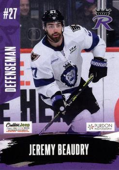 2019-20 Rieck's Printing Reading Royals (ECHL) #15 Jeremy Beaudry Front