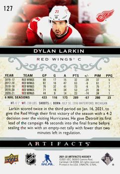 2021-22 Upper Deck Artifacts #127 Dylan Larkin Back