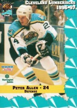 1996-97 Multi-Ad Cleveland Lumberjacks (IHL) #2 Peter Allen Front