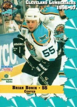 1996-97 Multi-Ad Cleveland Lumberjacks (IHL) #6 Brian Bonin Front