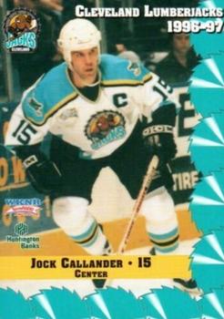1996-97 Multi-Ad Cleveland Lumberjacks (IHL) #8 Jock Callander Front