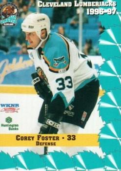 1996-97 Multi-Ad Cleveland Lumberjacks (IHL) #11 Corey Foster Front