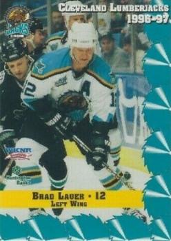 1996-97 Multi-Ad Cleveland Lumberjacks (IHL) #17 Brad Lauer Front