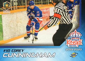2019-20 Prince George Spruce Kings (BCHL) #NNO Corey Cunningham Front