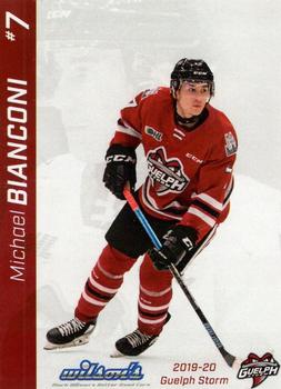 2019-20 Guelph Storm (OHL) Limited Edition Set 2 #NNO Michael Bianconi Front