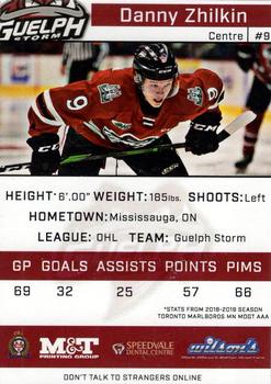 2019-20 Guelph Storm (OHL) Limited Edition Set 2 #NNO Danny Zhilkin Back