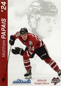 2019-20 Guelph Storm (OHL) Limited Edition Set 2 #NNO Matthew Papais Front
