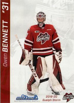 2019-20 Guelph Storm (OHL) Limited Edition Set 2 #NNO Owen Bennett Front