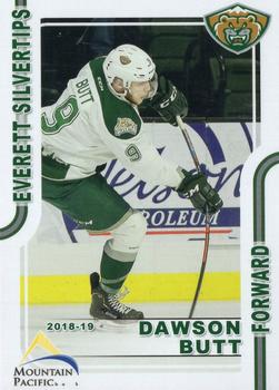 2018-19 Grandstand Everett Silvertips (WHL) #NNO Dawson Butt Front