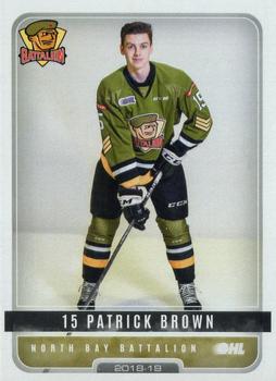 2018-19 Extreme North Bay Battalion (OHL) #14 Patrick Brown Front