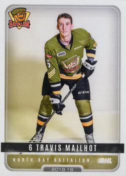 2018-19 Extreme North Bay Battalion (OHL) #20 Travis Mailhot Front