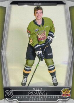 2019-20 Extreme North Bay Battalion (OHL) #NNO Nick Grima Front
