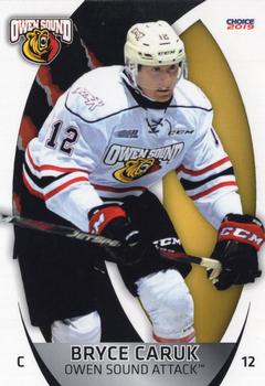 2018-19 Choice Owen Sound Attack (OHL) #12 Bryce Caruk Front
