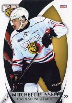 2018-19 Choice Owen Sound Attack (OHL) #17 Mitchell Russell Front