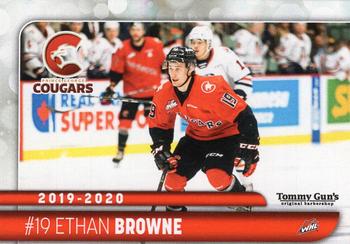 2019-20 Prince George Cougars (WHL) #NNO Ethan Browne Front