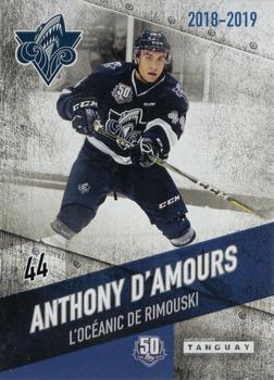 2018-19 Extreme Rimouski Oceanic (QMJHL) #19 Anthony D'Amours Front