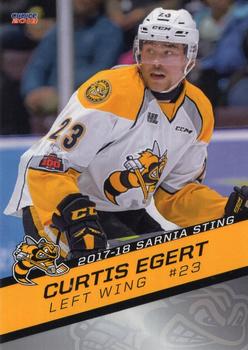 2017-18 Choice Sarnia Sting (OHL) #15 Curtis Egert Front