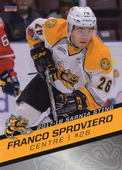 2017-18 Choice Sarnia Sting (OHL) #18 Franco Sproviero Front