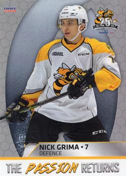 2018-19 Choice Sarnia Sting (OHL) #15 Nick Grima Front