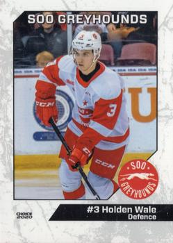 2019-20 Choice Sault Ste. Marie Greyhounds (OHL) #1 Holden Wale Front