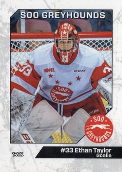2019-20 Choice Sault Ste. Marie Greyhounds (OHL) #21 Ethan Taylor Front