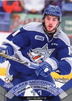 2018-19 Extreme Sudbury Wolves (OHL) #7 Blake McConville Front