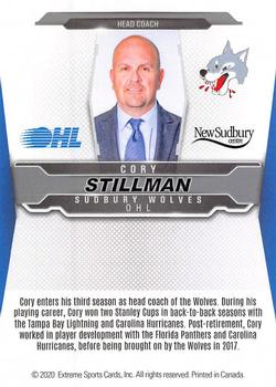 2019-20 Extreme Sudbury Wolves (OHL) #2 Cory Stillman Back