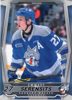 2019-20 Extreme Sudbury Wolves (OHL) #18 Emmett Serensits Front