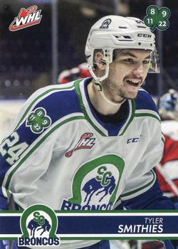 2019-20 Swift Current Broncos (WHL) #NNO Tyler Smithies Front