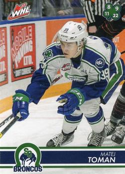 2019-20 Swift Current Broncos (WHL) #NNO Matej Toman Front