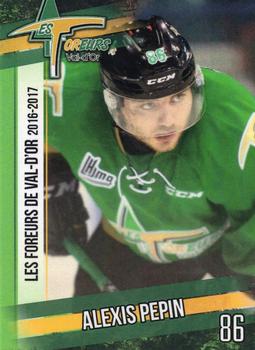2016-17 Val-d'Or Foreurs (QMJHL) #NNO Alexis Pepin Front