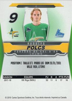 2019-20 Extreme Val-d'Or Foreurs (QMJHL) #NNO Rudolfs Polcs Back