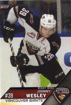 2016-17 Choice Vancouver Giants (WHL) #13 Johnny Wesley Front